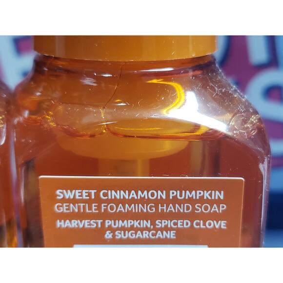 BBW Sweet Cinnamon Pumpkin Gentle Foaming Hand Soap 2 Pack - Picture 2 of 2